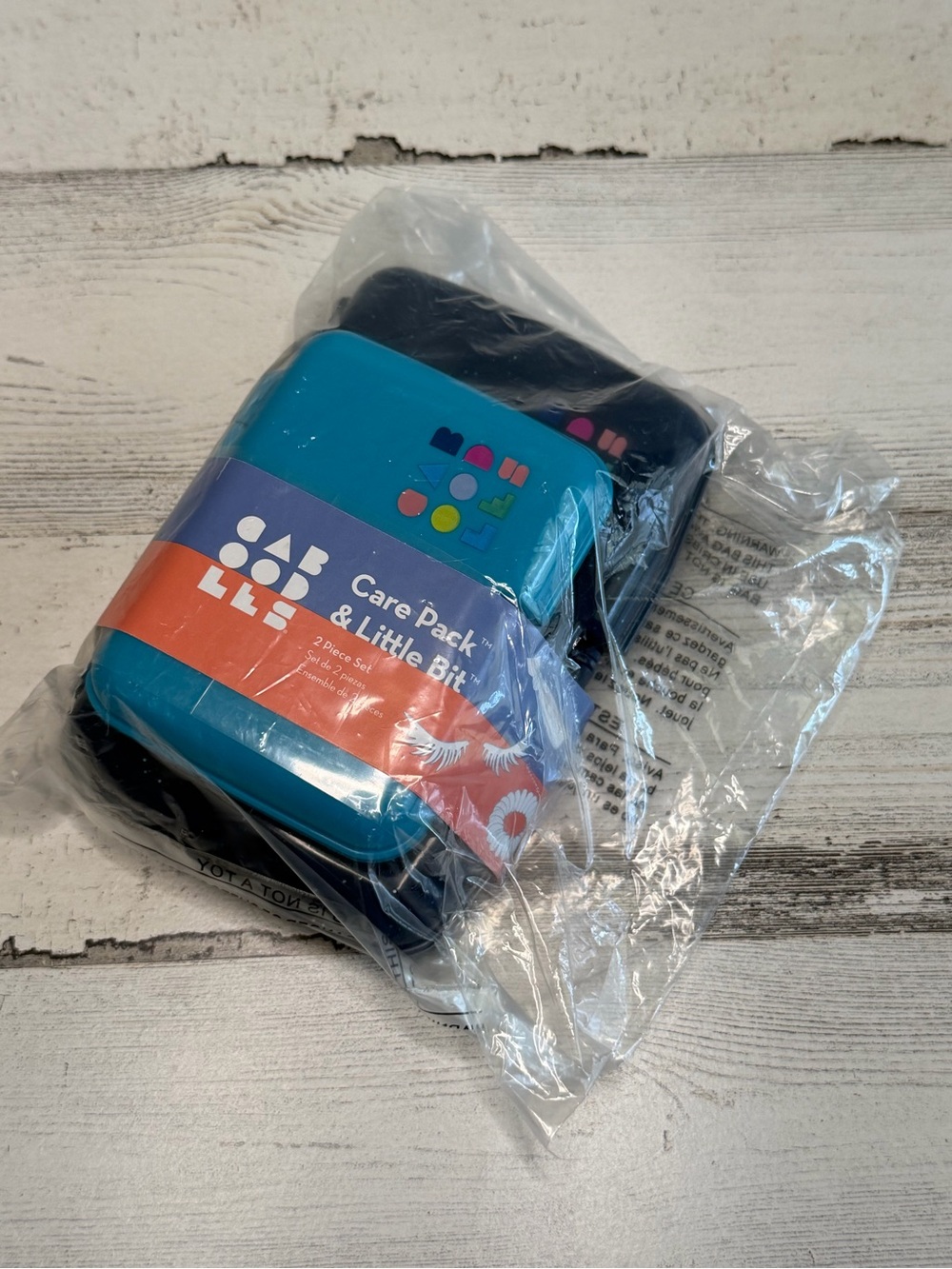 Caboodles Care Pack Little Bit 2pc Blue Glitter Claire’s Exclusive NWT 37022